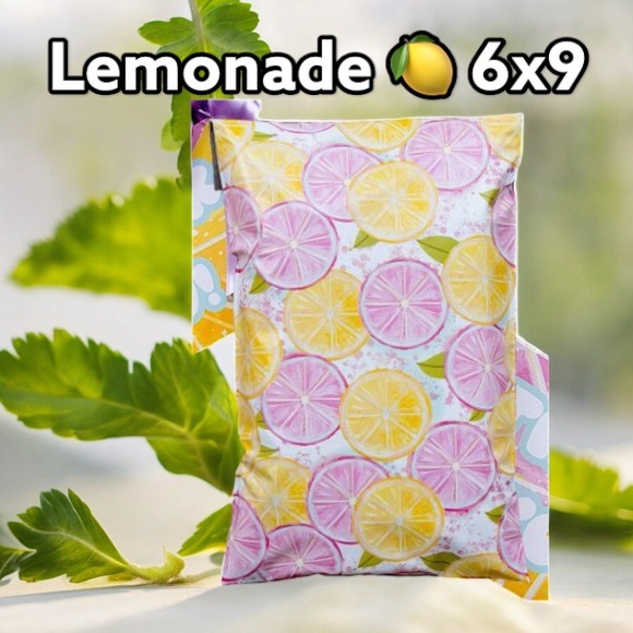 Lemonade 🍋 Poly Mailers 6x9 Pack of 50 - Picture 2 of 8